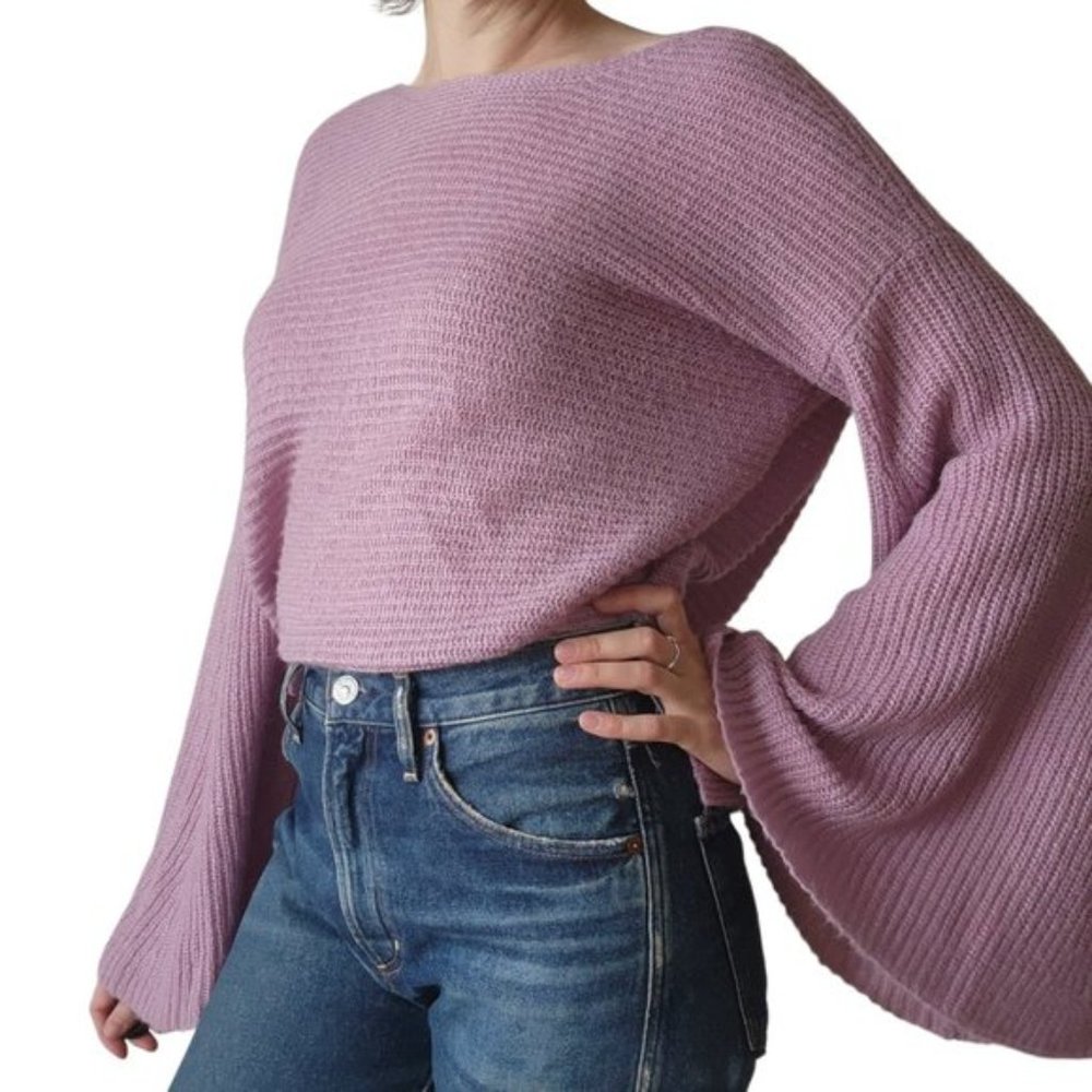 BP. lilac bell sleeve sweater
